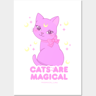 Cats are magical Posters and Art